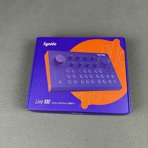 Synido Live 100 Podcast Livestream Mixer Black New Open Box